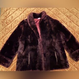 Luxurious Vintage Dark Fur Coat